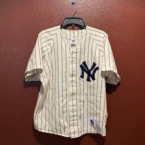 Rustle athletics New York Yankees baseball jersey medium made in USA